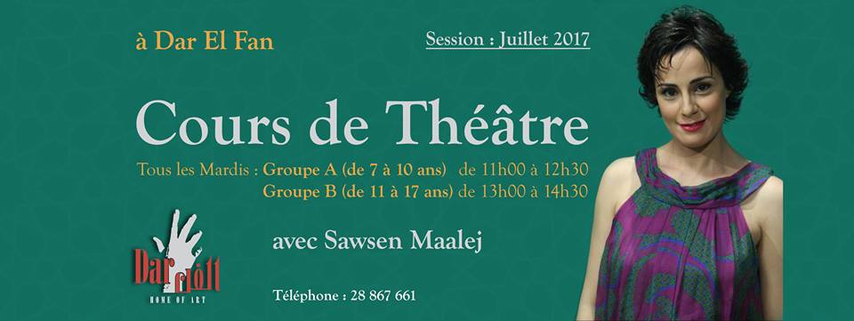 Cours de théâtre enfants avec Sawsen Maalej