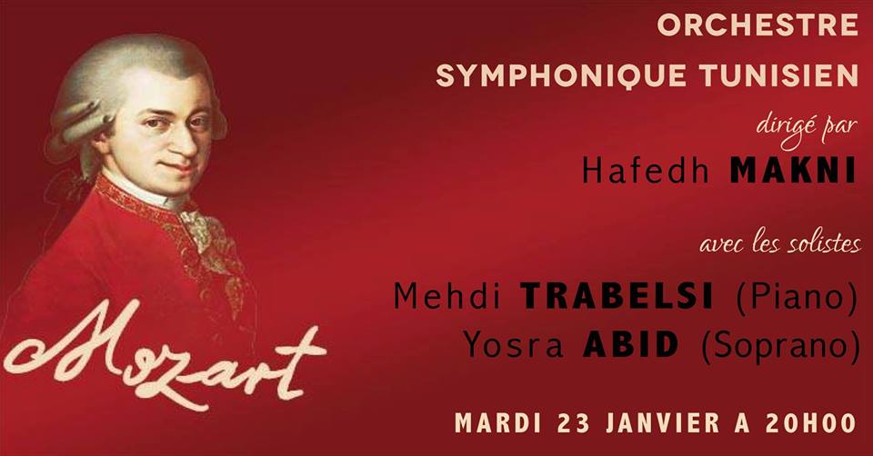 Orchestre symphonique tunisien : Concert Mozart au Théâtre municipal de Tunis