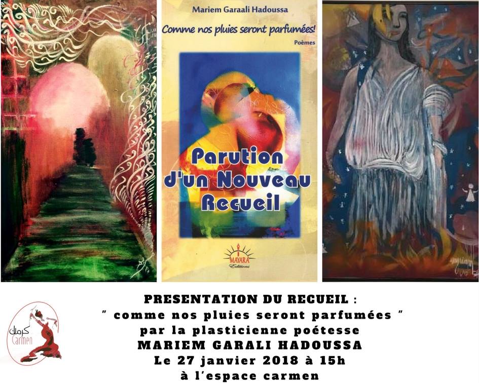 Vernissage et présentation du recueil de Mariem Garaali à l’espace Carmen